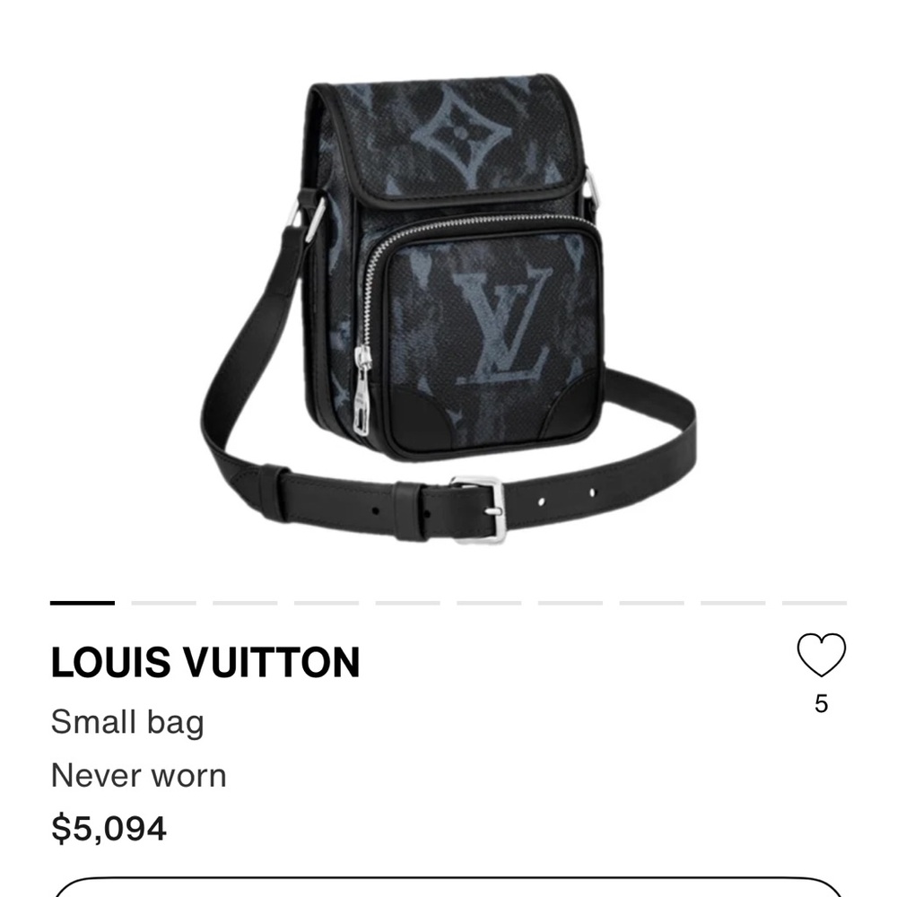 Authentic Louis Vuitton Monogram Pastel Nano Amazone Messenger Black